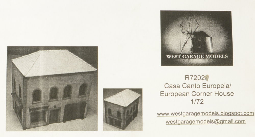 1/72 European Corner House (resin set)