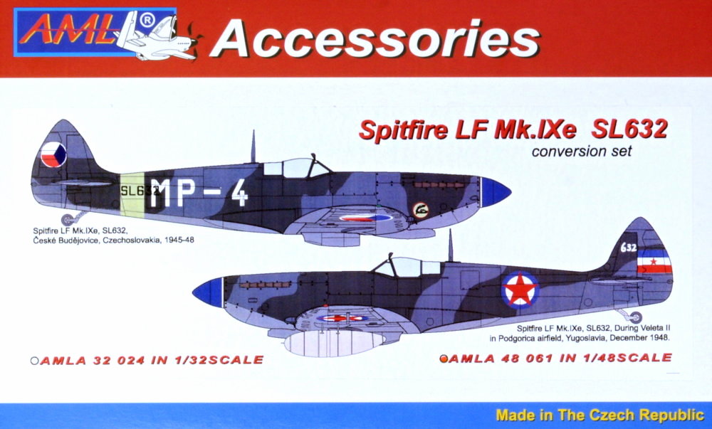 1/48 Spitifre LF Mk.IXe SL632 Conv.set (CZ,Yugosl)