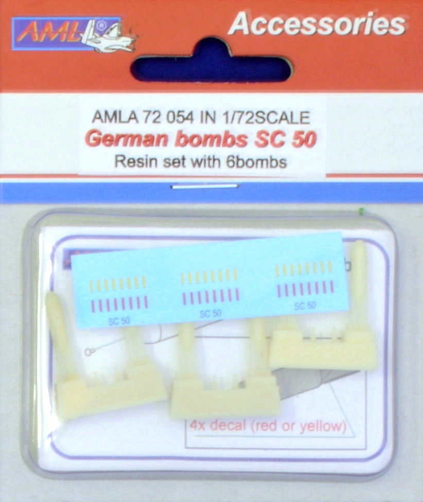 MODELIMEX Online Shop | 1/72 German bombs SC50 (6 pcs., incl.decal ...