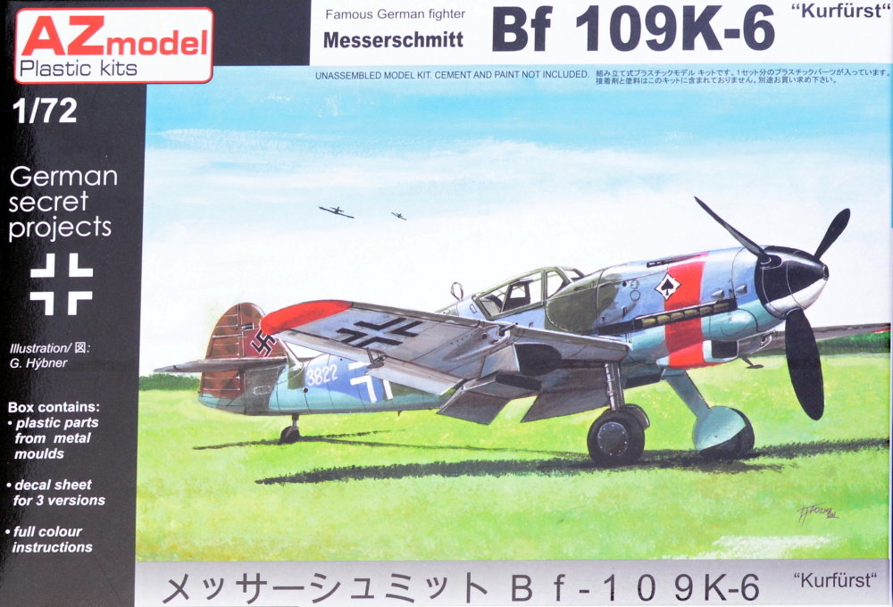 1/72 Messerschmitt Bf 109K-6 'Kurfürst' (3x camo)