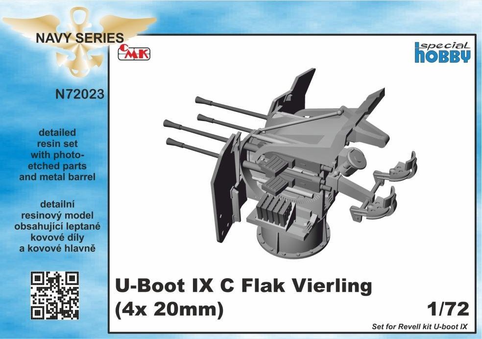 1/72 U-Boot IXC Flak Vierling, 4x 20mm (REV)