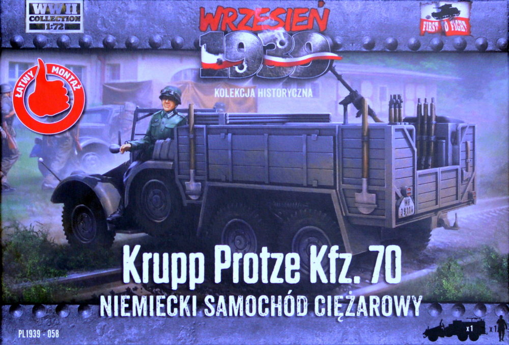 1/72 Krupp Protze Kfz.70 (incl. 1 fig.)