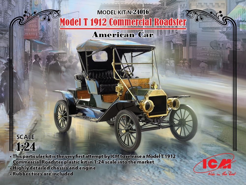 1/24 Model T 1912 Commercial Roadster American Car