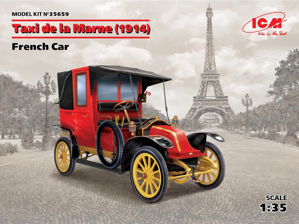 1/35 Taxi de la Marne (1914), French Car (3x camo)