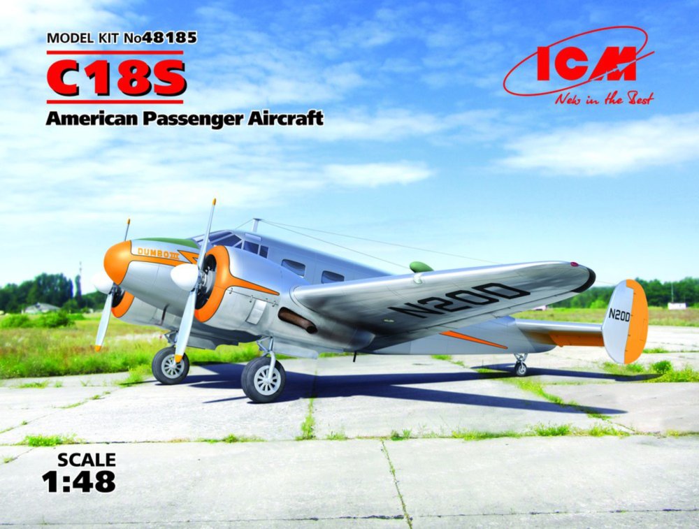 1/48 C18S American Passenger Aircraft (2x camo)