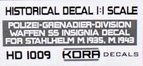 1/1 Decal Polizei-Grenad.Div.Insignia (1935, 1943)