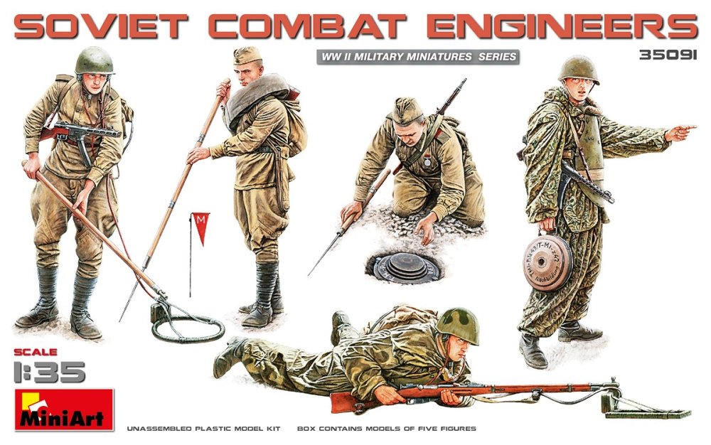1/35 Soviet Combat Engineers (5 fig.)