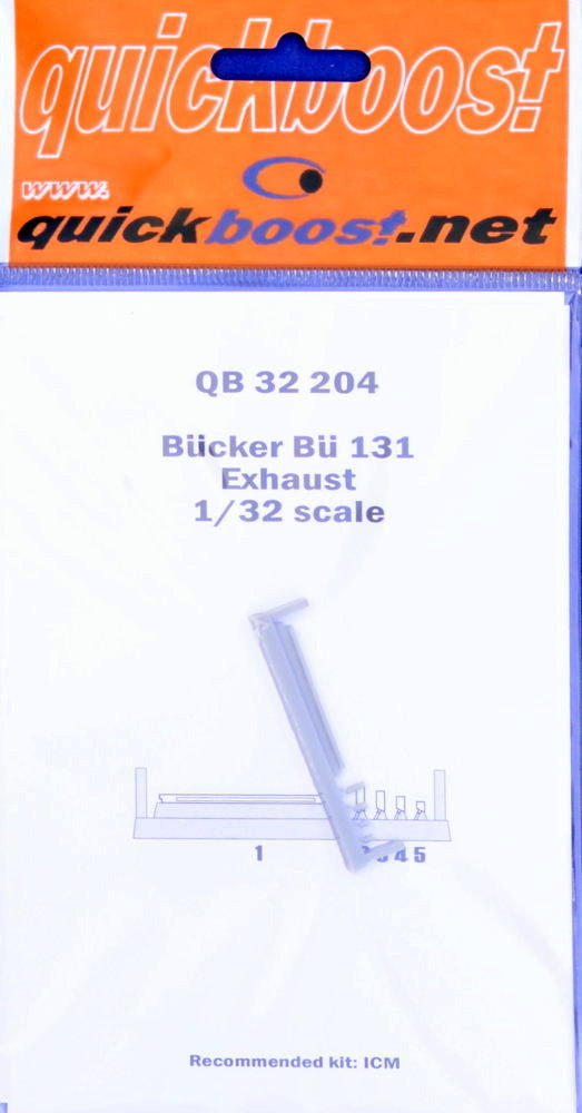 1/32 Bucker Bu 131 exhaust (ICM)
