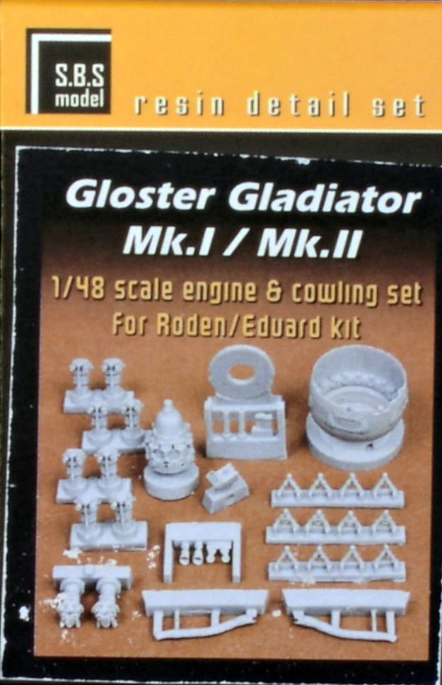 1/48 Gladiator Mk.I/Mk.II Engine&cowl.set (RDN/ED)