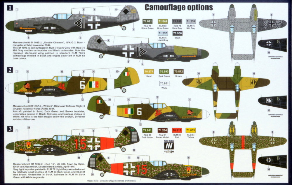 MODELIMEX Online Shop | 1/72 Messerschmitt Bf 109Z-2 Night Fighter ...