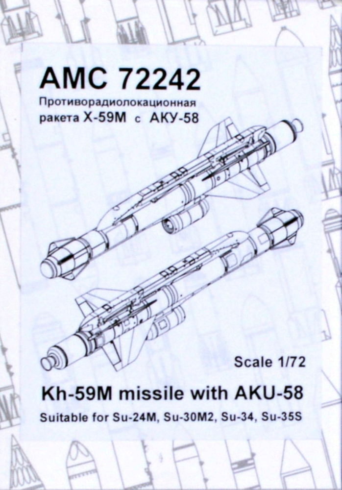 1/72 Kh-59M missile with AKU-58 (2+2 pcs.)