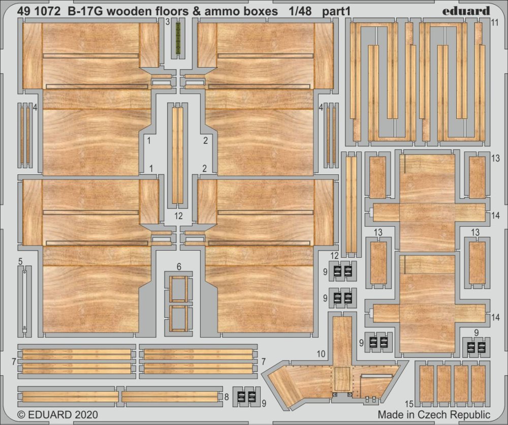 SET B-17G wooden floors & ammo boxes (HKM)