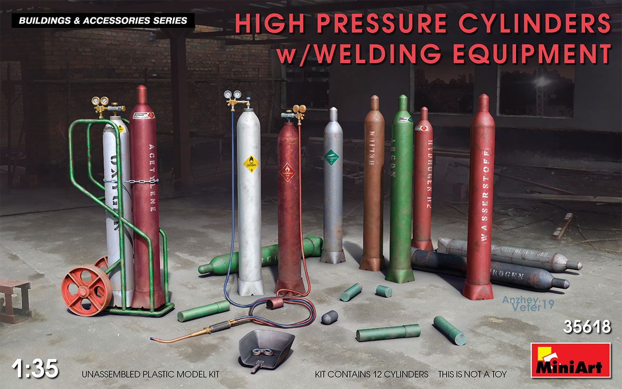 1/35 High Pressure Cylinders w/Welding Equipment
