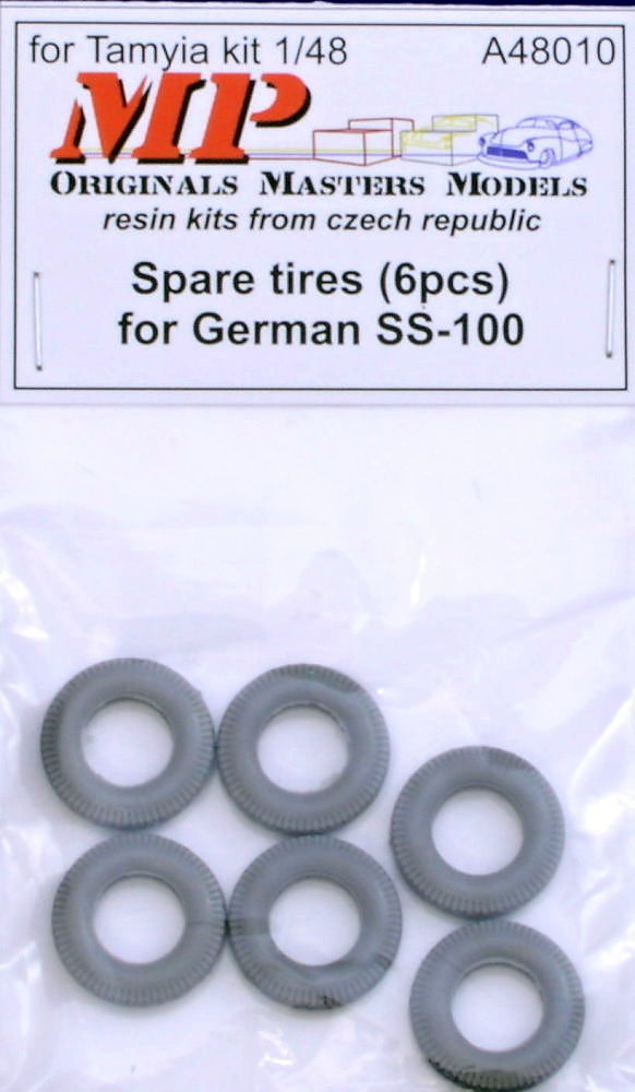 1/48 Spare tires for German SS-100 (6 pcs.)