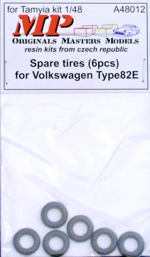1/48 Spare tires for Volkswagen Type 82E (6 pcs.)