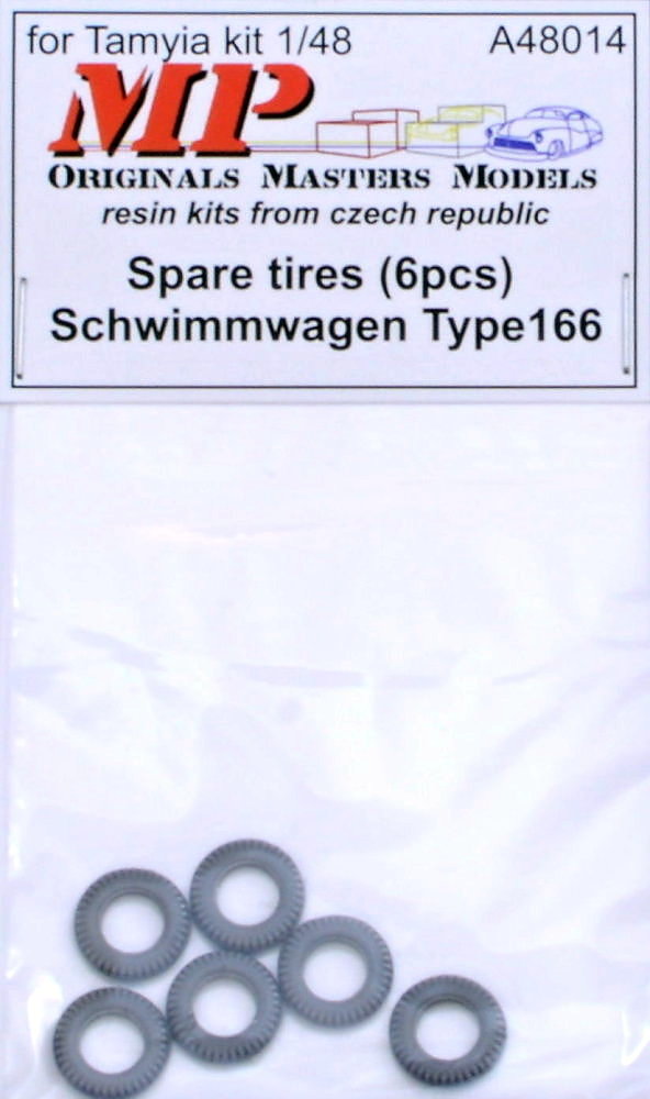 1/48 Spare tires - Schwimmwagen Type 166 (6 pcs.)
