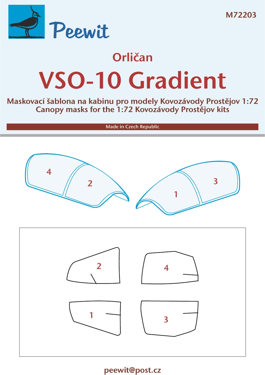 1/72 Canopy mask VSO-10 Gradient (KP)