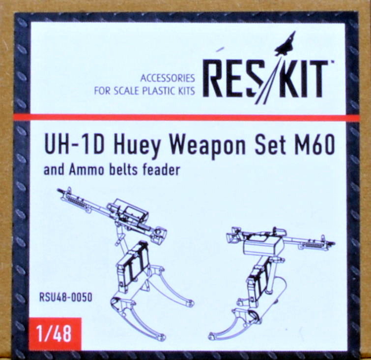 1/48 UH-1D Huey Weapon Set M60 & Ammo belts feader