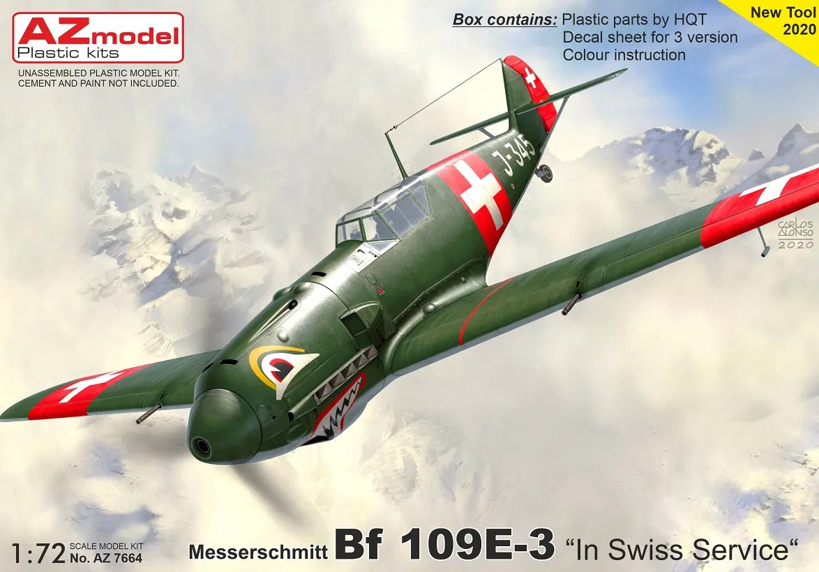 1/72 Bf 109E-3 'Swiss Service' (3x camo)
