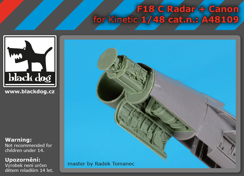 1/48 F-18 C radar+canon (KIN)