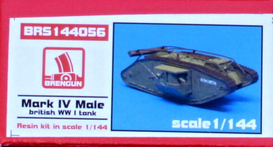 1/144 Mark IV Male British WWI tank (resin kit)