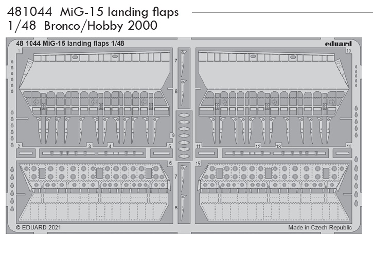 SET MiG-15 landing flaps (BRON./H.2000)