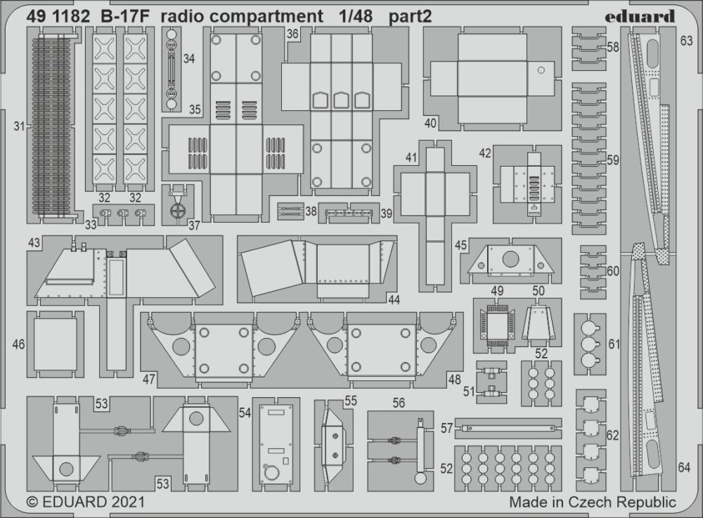 SET B-17F radio compartment (HKM)