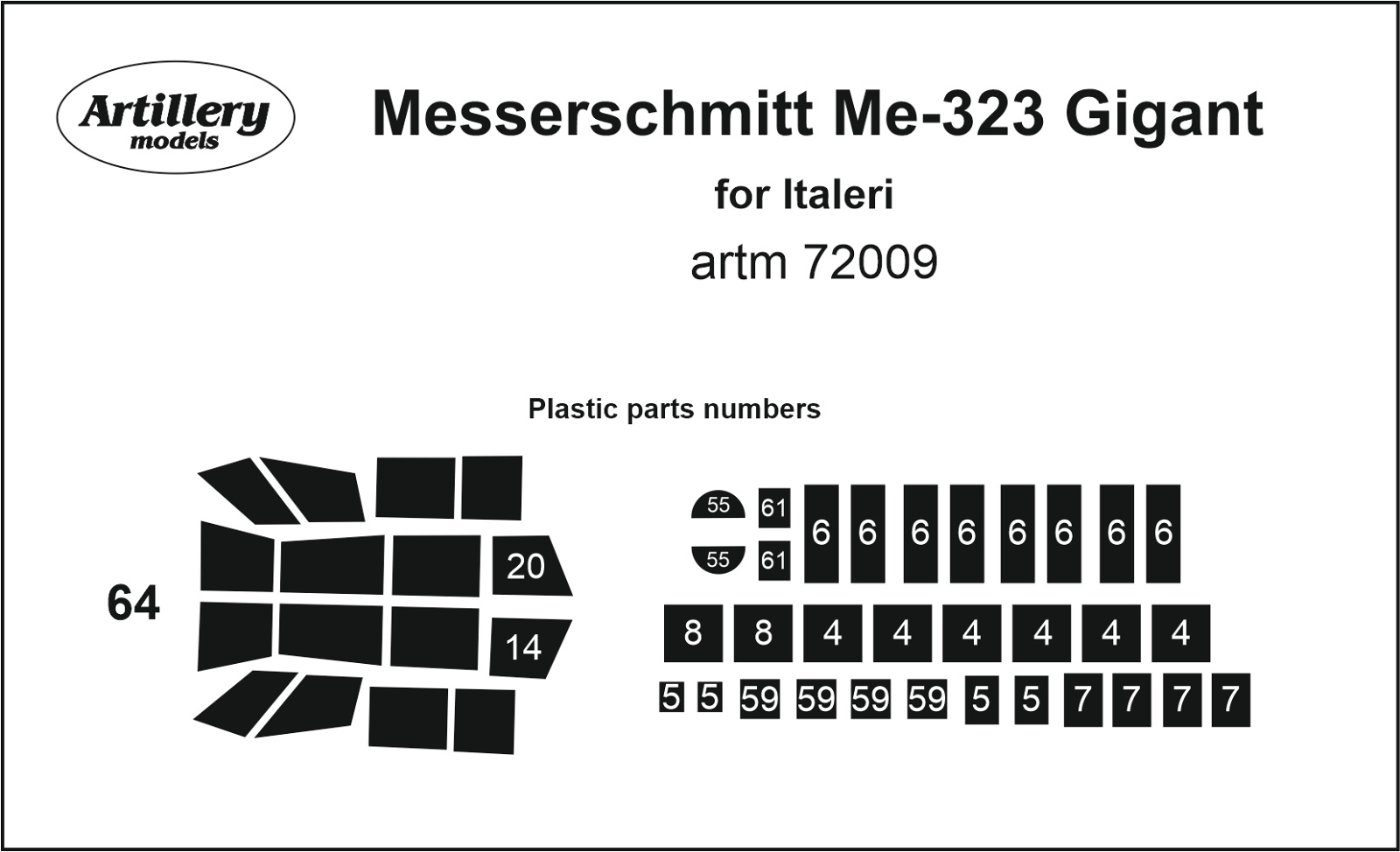 1/72 Masks for Me-323 Gigant (ITAL)