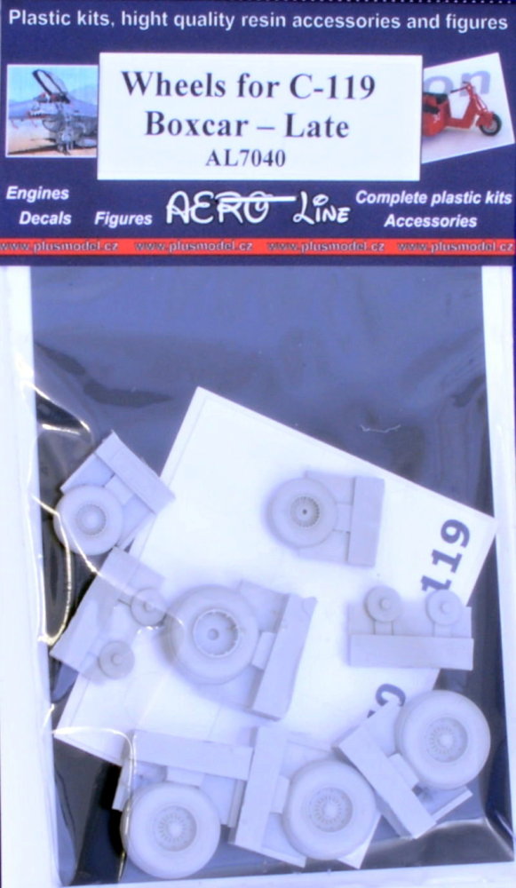 1/72 Wheels for C-119 Boxcar (late)