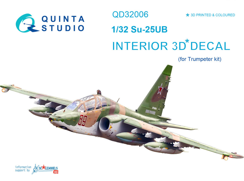 1/32 Su-25UB 3D-Printed & colour Interior (TRUMP)