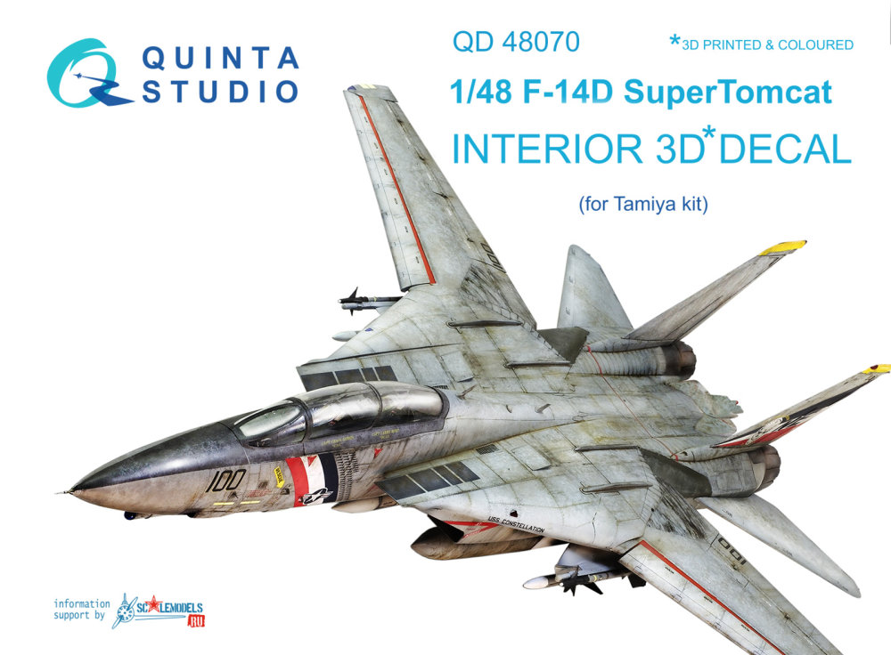 1/48 F-14D 3D-Printed & colour Interior (TAM)