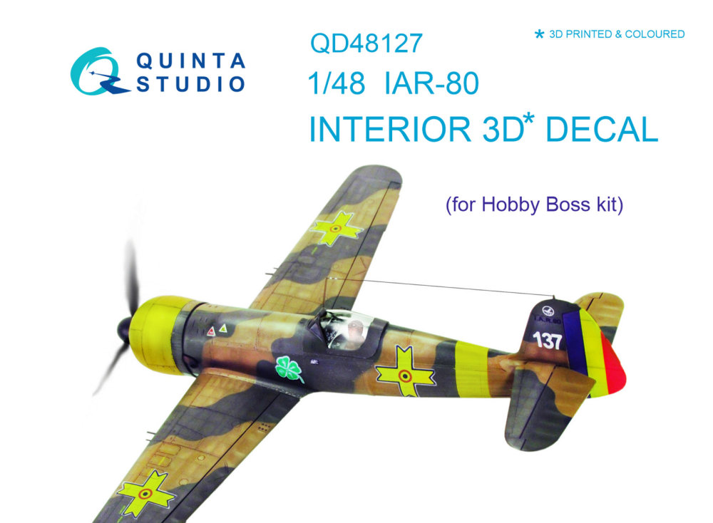1/48 IAR-80 3D-Printed & colour Interior (HOBBYB)