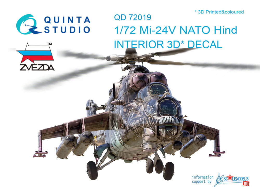 1/72 Mi-24V NATO 3D-Print&colour Interior (ZVE)