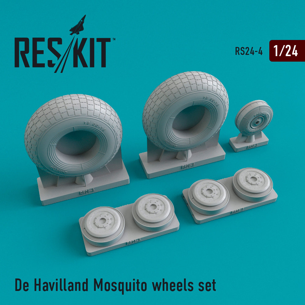 1/24 De Havilland Mosquito wheels set