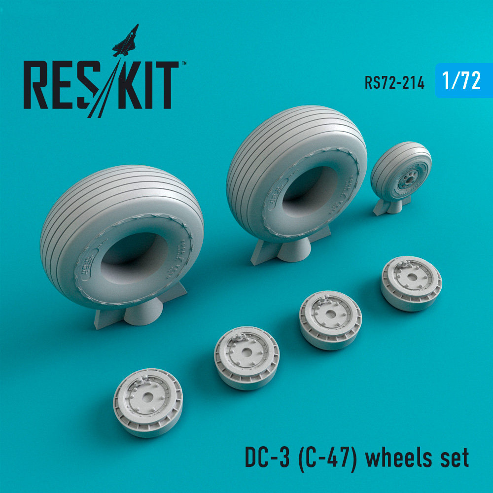 1/72 DC-3 (C-47) wheels (ITA/AIRF/REV)