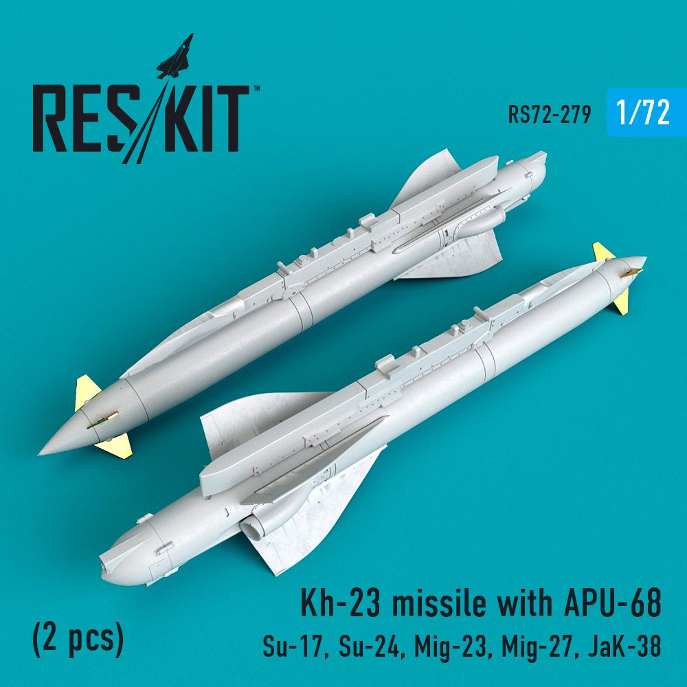 1/72 Kh-23 missile with APU-68 (2 pcs.)