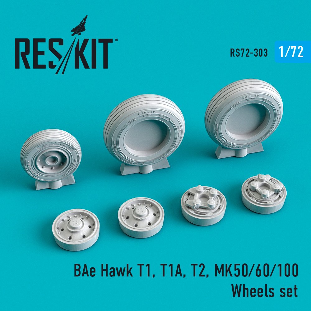 1/72 BAe Hawk T1, T1A, T2, MK50/60/100 Wheels set