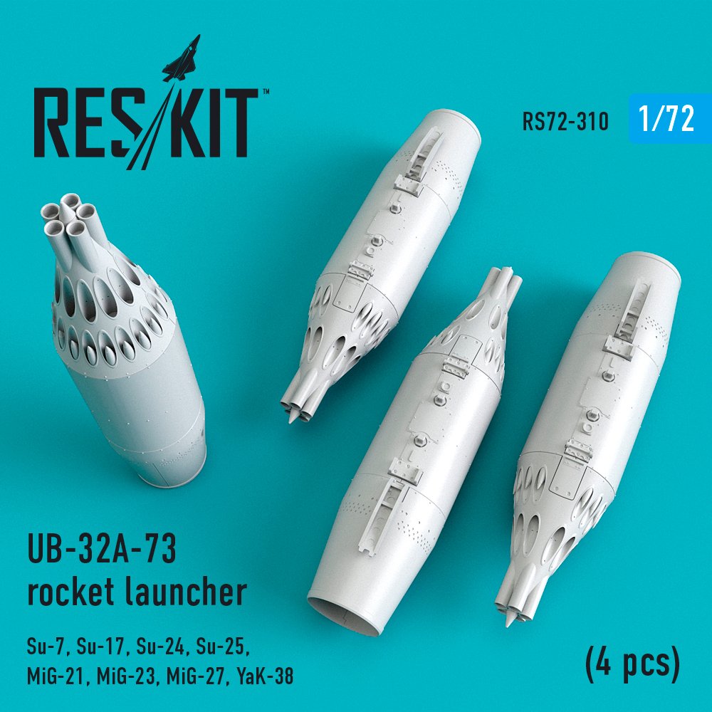 1/72 UB-32A-73 rocket launcher (4 pcs.)