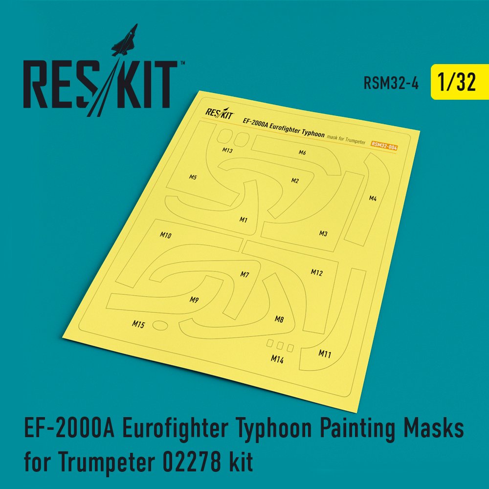 1/32 EF-2000A Eurofighter Typhoon Painting Masks