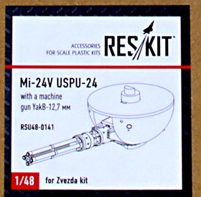 scale kit 1:48 Reskit RSU48-0141 Mi-24V USPU-24 with a machine gun YakB-12,7 мм 