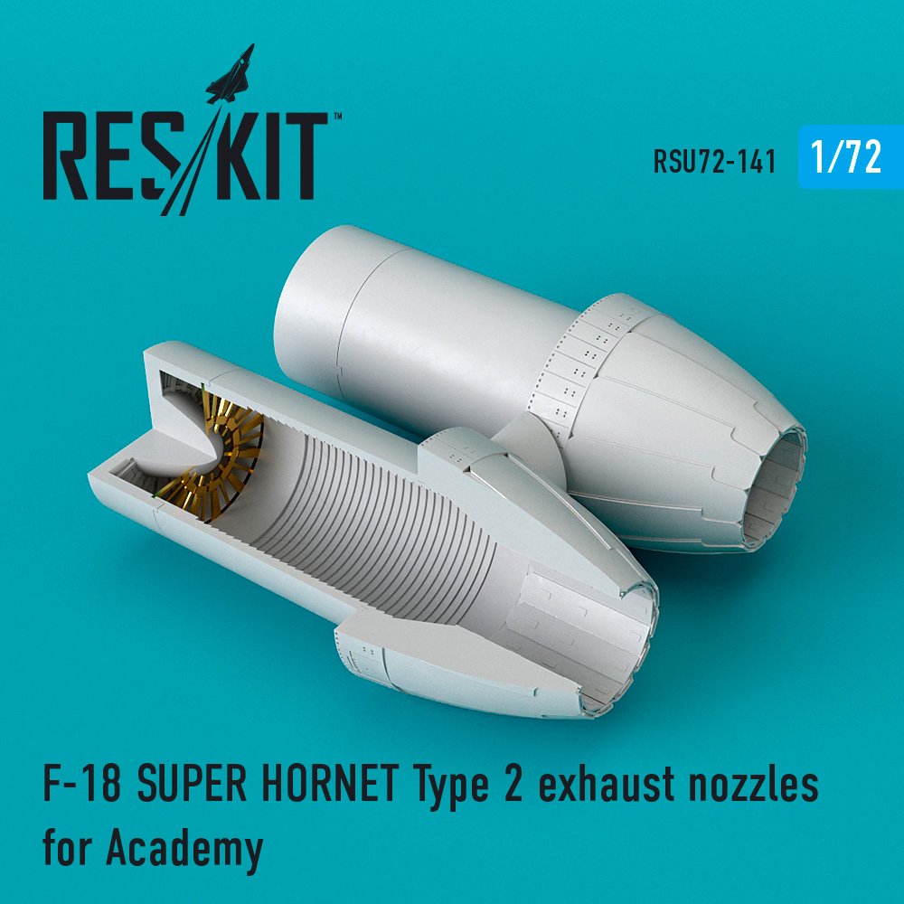 1/72 F-18 SUPER HORNET Type 2 exh.nozzles (ACAD)
