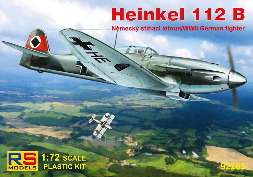 1/72 Heinkel He 112B German WWII fighter (3x camo)