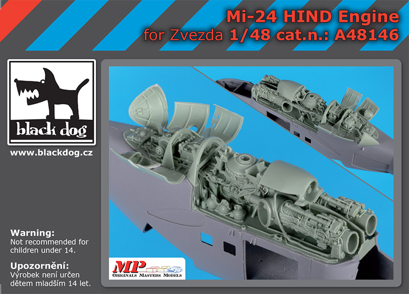 1/48 Mi-24 Hind engine (ZVE)
