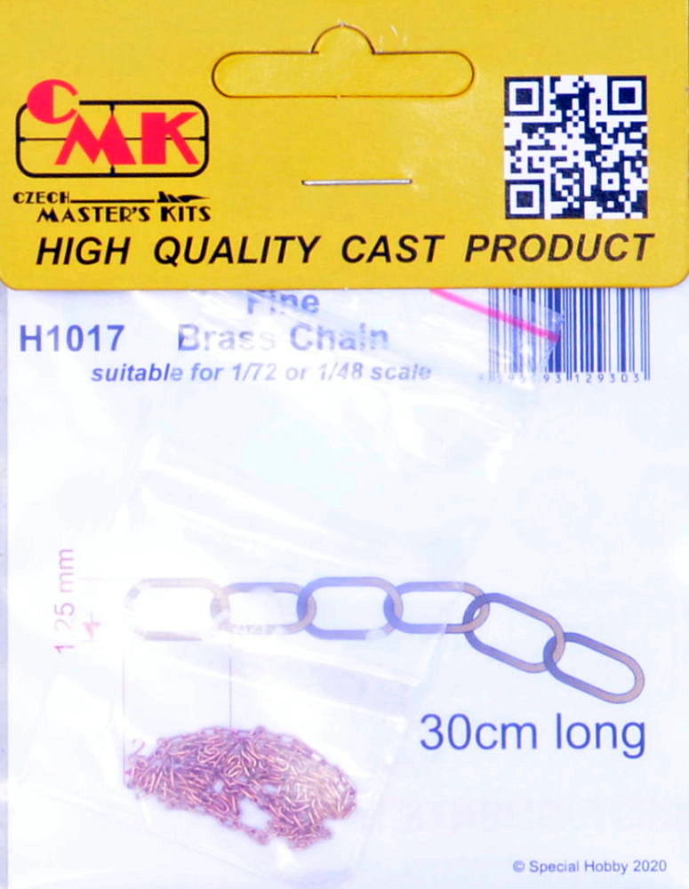Fine Brass Chain for 1/72 and 1/48 scale (30 cm)