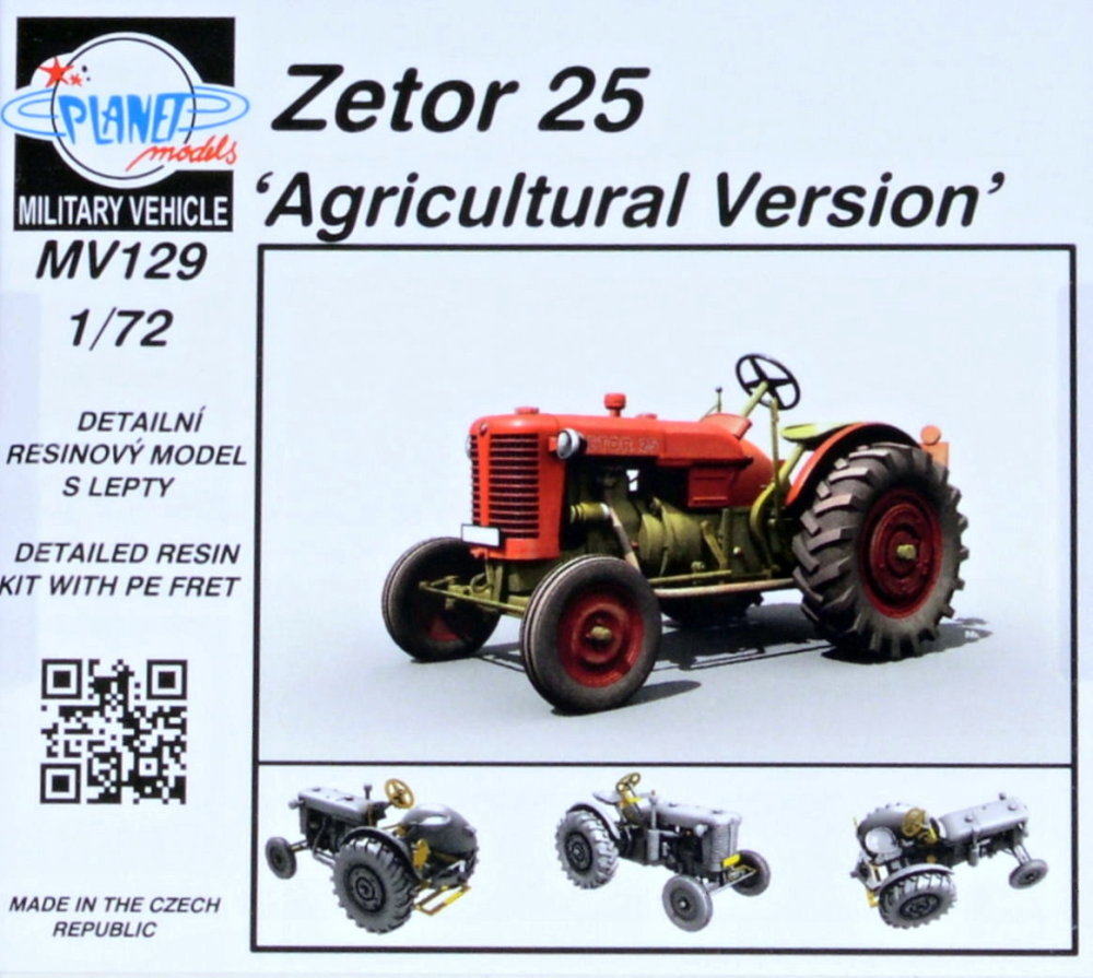 1/72 Zetor 25 'Agricultural Version' (resin kit)