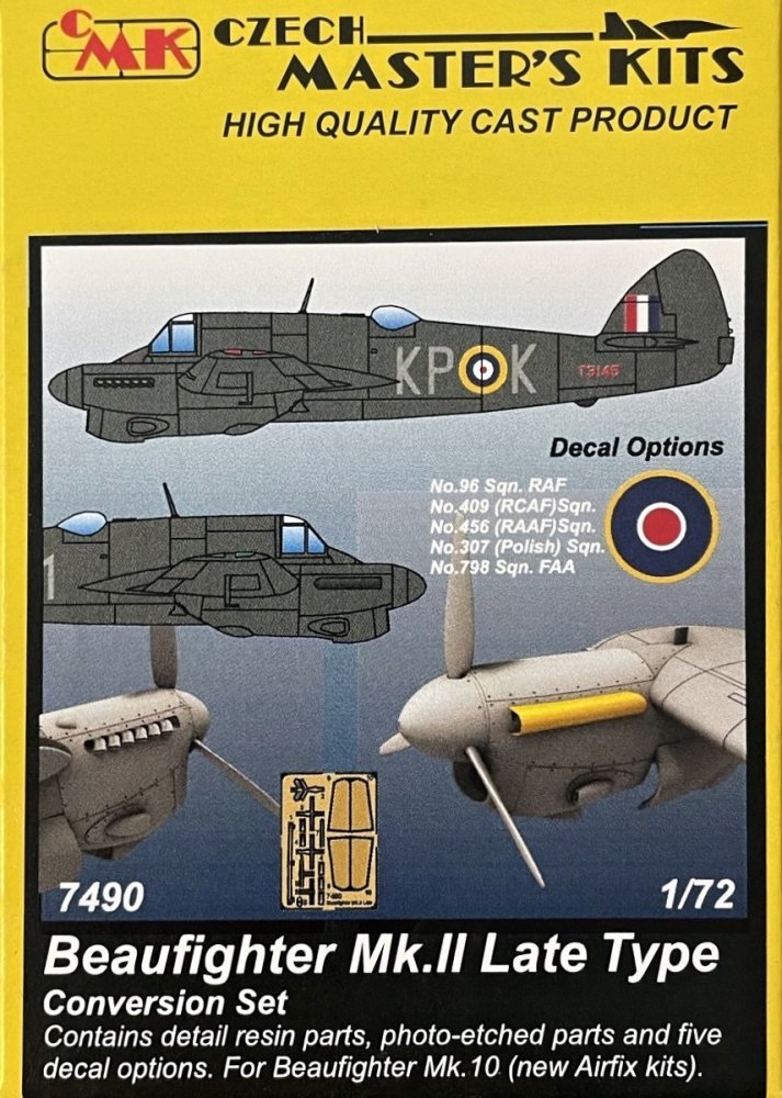 1/72 Beaufighter Mk.II Late Type Conv.Set (AIRF)
