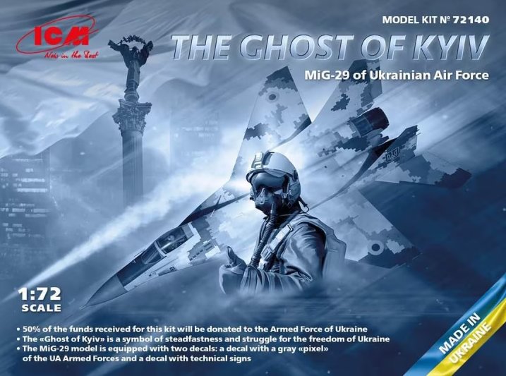 1/72 MiG-29 Ukrainian A.F. 'THE GHOST OF KYIV' 
