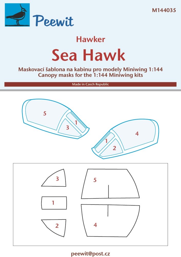 1/144 Canopy mask Sea Hawk (MINIWINGS)