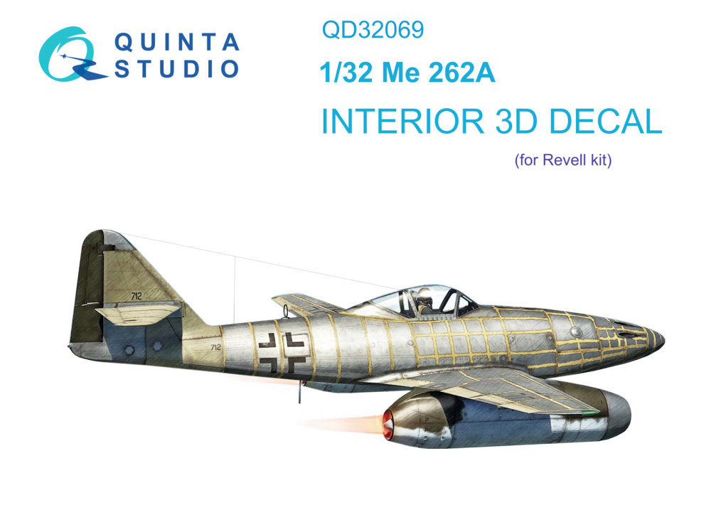 1/48 Me 262A 3D-Print&col. Interior (REV)