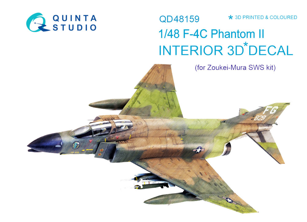 1/48 F-4C 3D-Print & colour Interior (ZM SWS)